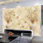 Papel de parede Vasos com flores