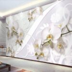 Papel de parede Orquídeas delicadas num fundo suave