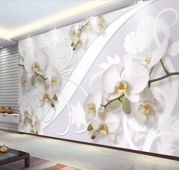Orquídeas delicadas num fundo suave Papel de parede Orquídeas delicadas num fundo suave