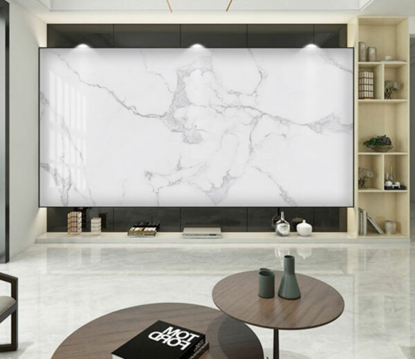 Mármore branco com veios Papel de parede Mármore branco com veios