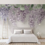 Papel de parede As flores de alfazema pendem graciosamente para baixo.