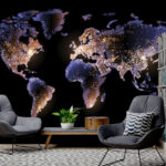 Papel de parede Mapa do mundo