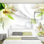 Papel de parede Flores elegantes num cenário suave