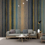 Papel de parede Linhas texturadas em cores quentes.