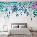 Papel de parede Pintura a aguarela de flores