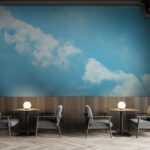 Papel de parede Céu azul com nuvens