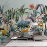 Papel de parede Grupo de plantas e animais