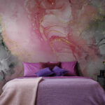 Papel de parede Redemoinhos de sonho em tons pastel suaves