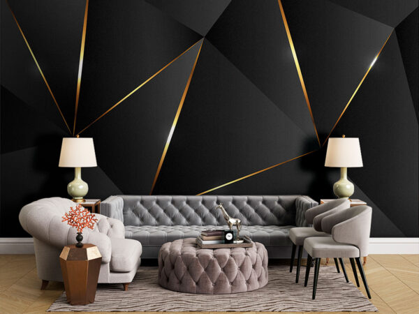 Elegância angular com um brilho subtil Papel de parede Elegância angular com um brilho subtil