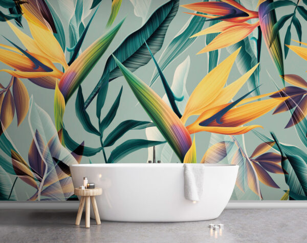 Papel de parede Desenho artístico Birds of Paradise (REF: u73960) Papel de parede Papel de parede Desenho artístico Birds of Paradise (REF: u73960)