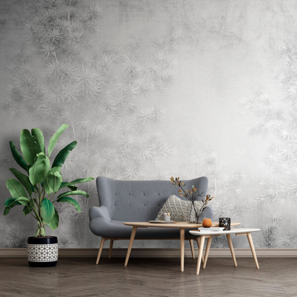 Fundo branco com árvores Papel de parede Fundo branco com árvores