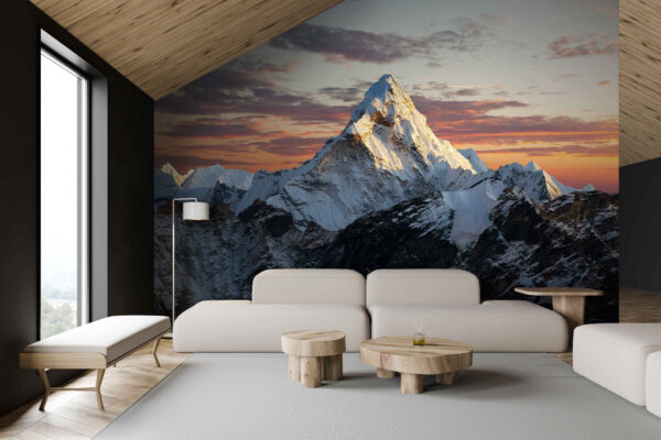Montanha com neve no topo Papel de parede Montanha com neve no topo