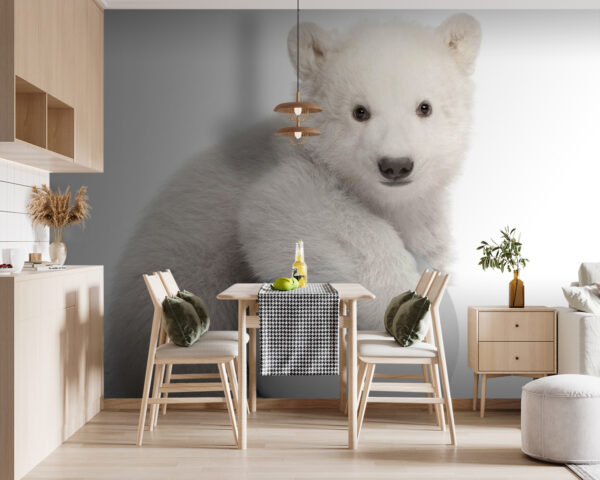 Papel de parede Urso polar a segurar uma bola (REF: u77845) Papel de parede Papel de parede Urso polar a segurar uma bola (REF: u77845)