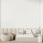Papel de parede Fundo branco com linhas castanhas