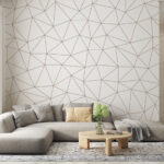 Papel de parede Fundo branco com linhas vermelhas