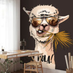 Papel de parede Cumprimentar a alpaca com óculos de sol!
