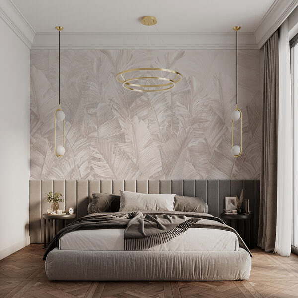 Papel de parede Padrão de folhas em tons suaves de sépia (REF: u98951) Papel de parede Papel de parede Padrão de folhas em tons suaves de sépia (REF: u98951)