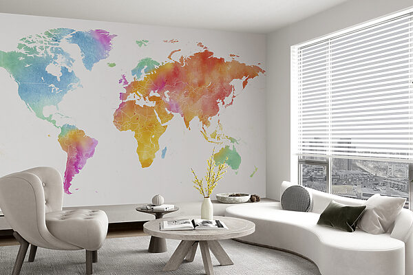 Mapa do mundo Papel de parede Mapa do mundo