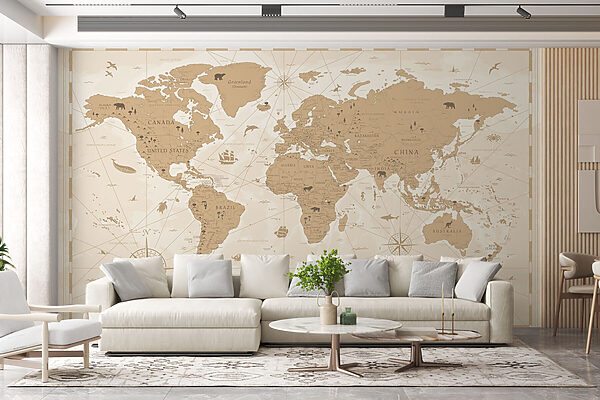 Mapa do mundo Papel de parede Mapa do mundo