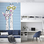 Papel de parede Um par de girafas com óculos