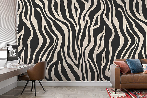 Papel de parede Padrão de riscas de zebra em exposição (REF: u99173v3) Papel de parede Papel de parede Padrão de riscas de zebra em exposição (REF: u99173v3)