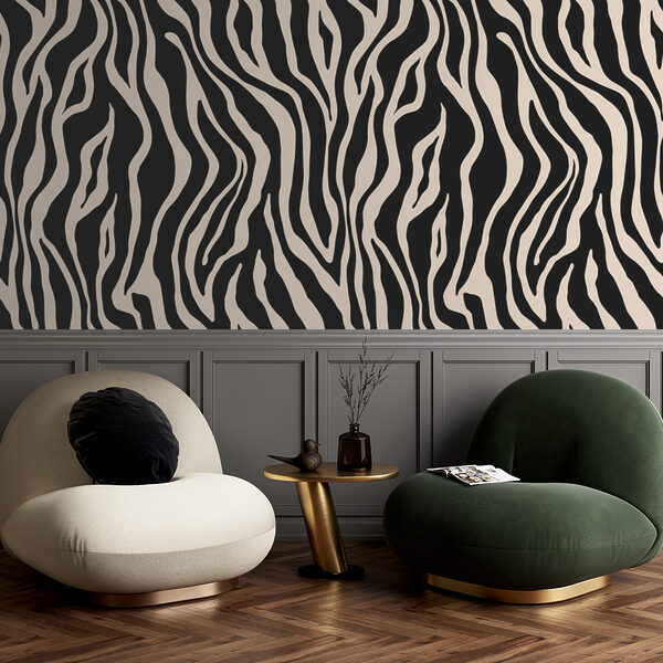 Papel de parede Padrão de riscas de zebra em exposição (REF: u99173v3) Papel de parede Papel de parede Padrão de riscas de zebra em exposição (REF: u99173v3)