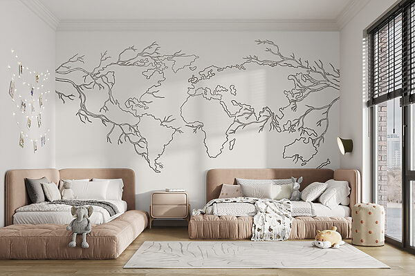 Mapa do mundo Papel de parede Mapa do mundo