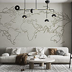 Papel de parede Mapa do mundo
