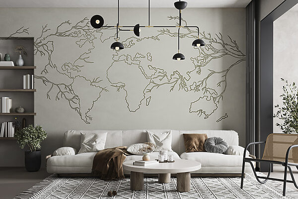 Mapa do mundo Papel de parede Mapa do mundo