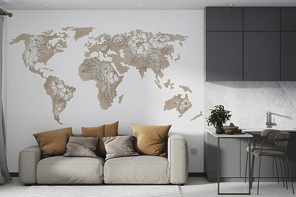 Mapa do mundo Papel de parede Mapa do mundo