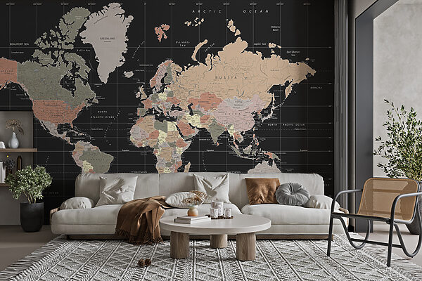 Mapa do mundo Papel de parede Mapa do mundo