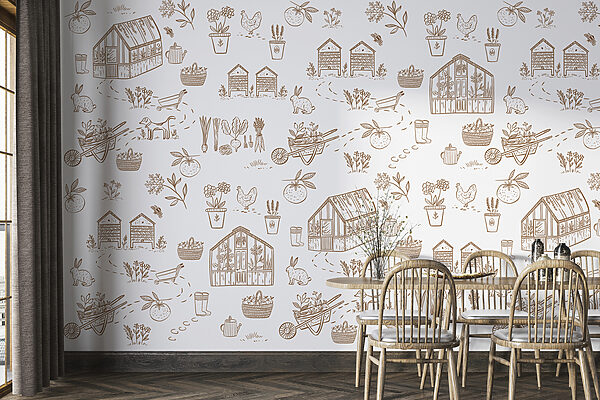 Desenho de uma casa Papel de parede Desenho de uma casa
