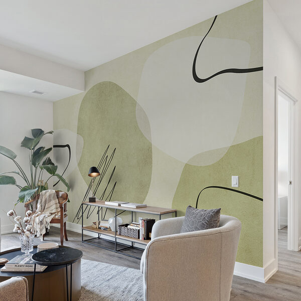 Papel de parede Linha preta numa superfície branca