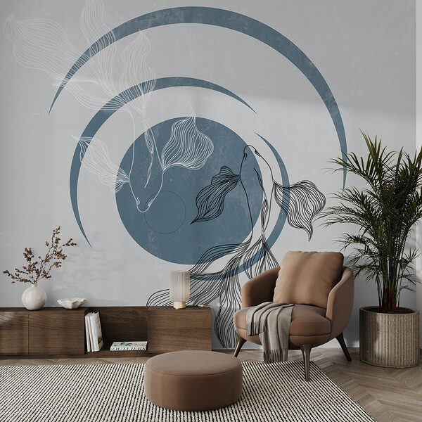 Papel de parede Desenho de um peixe