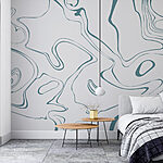 Papel de parede Desenho de padrão ondulado de linhas abstractas