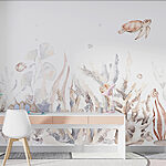 Papel de parede Vida marinha a nadar entre corais