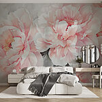 Papel de parede Flores cor-de-rosa suaves em flor