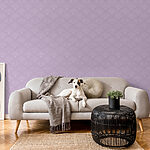 Papel de parede Padrão roxo e branco