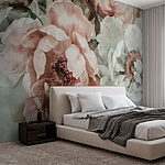 Papel de parede Sinfonia floral elegante em flor