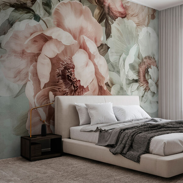 Sinfonia floral elegante em flor Papel de parede Sinfonia floral elegante em flor
