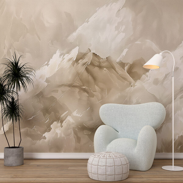 Papel de parede Tons de terra em elegância abstrata (REF: w01275) Papel de parede Papel de parede Tons de terra em elegância abstrata (REF: w01275)