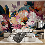 Papel de parede Pintura de flores