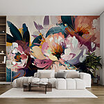 Papel de parede Pintura de flores