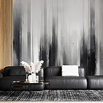 Papel de parede Pintura a preto e branco