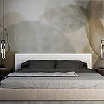 Papel de parede Formas abstractas em tons suaves