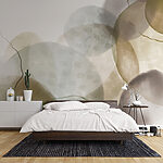 Papel de parede Formas abstractas em tons suaves