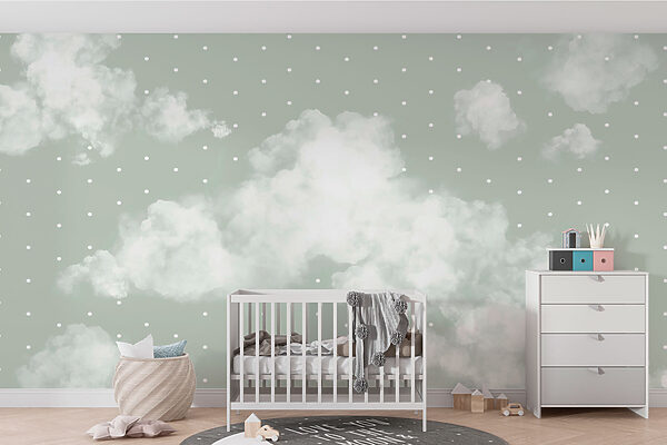 Nuvens brancas no céu Papel de parede Nuvens brancas no céu