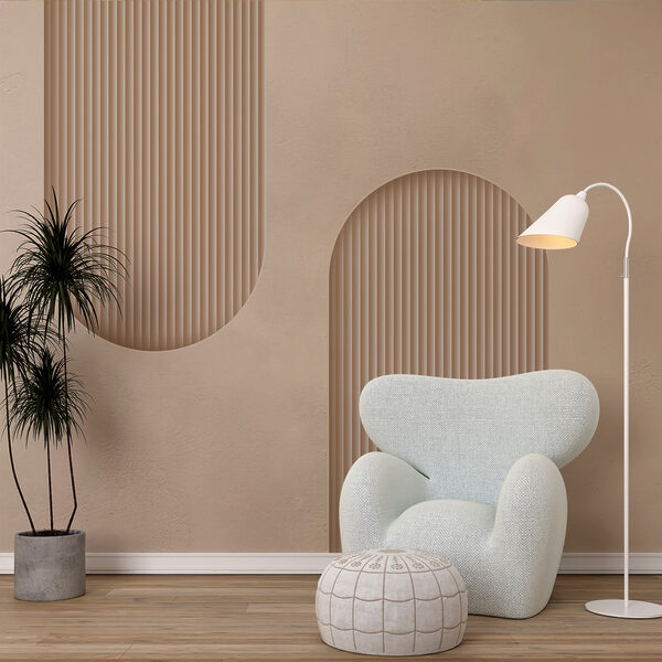 Papel de parede Papel de parede Arcos em creme com linhas rítmicas (REF: w08048)
