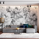 Papel de parede Monochrome Bloom Elegance