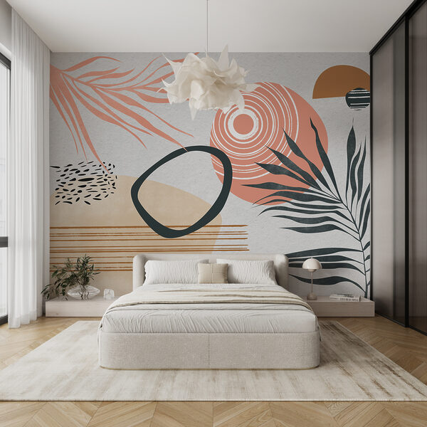 Obra de arte com diferentes formas e cores Papel de parede Obra de arte com diferentes formas e cores